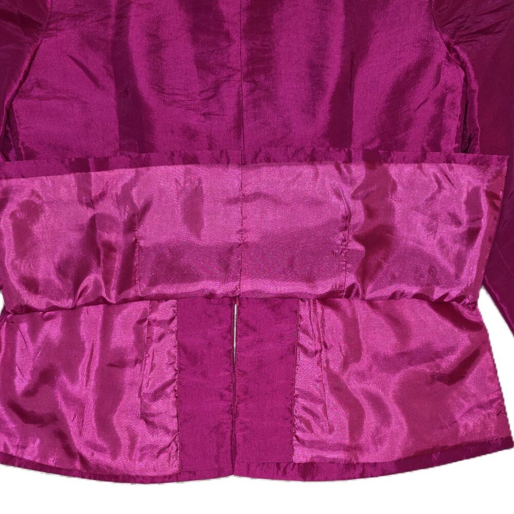Hai Tom Chinese Top Embroidered Collar Frog Button Jacket Women's M NWT - Picture 12 of 15